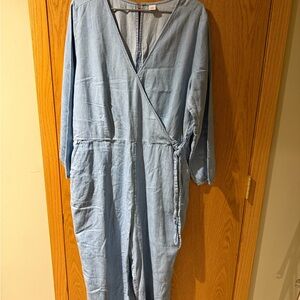 Old Navy Light Blue Denim Jumpsuit